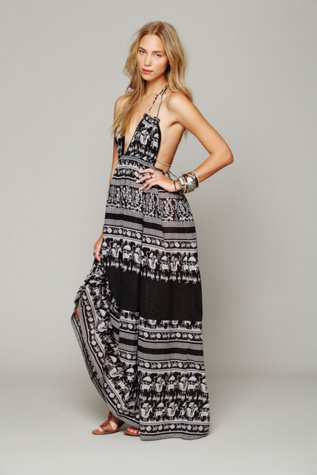 Printed Triangle Top Maxi Dress in features-shop-by-girl-meadow