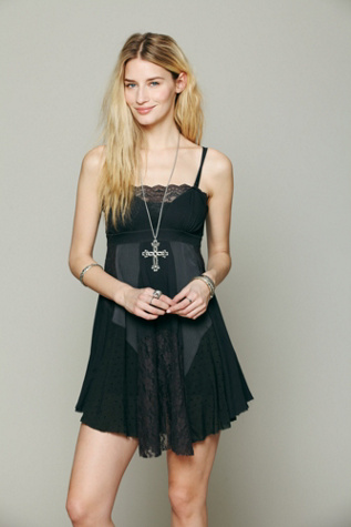 Pieced Lacey Tunic Slip