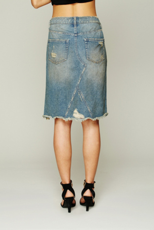 LA Lady Denim Skirt