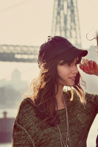 Vegan Leather Baseball Hat in accessories-hats