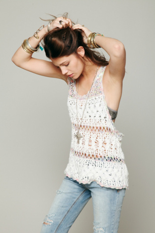 Free People Dropped Armhole Tank in Sweaters