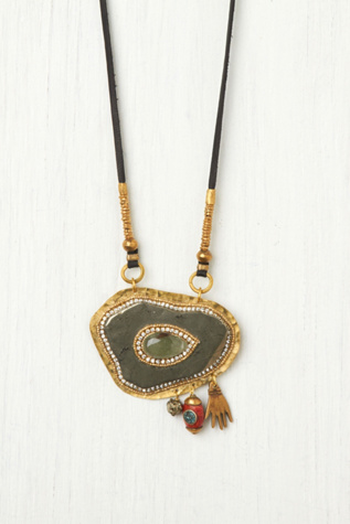 Pyrite Eye Pendant