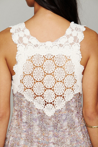 Crochet Back Pullover Tank