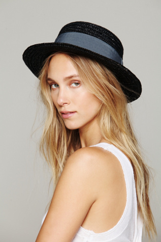 Straw Boater Hat in sun-hats