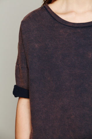 Rolled Sleeved Pocket Sweatshirt