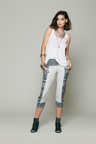 Border Print Beach Pant