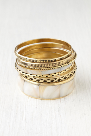 Shell Hard Bangle Set