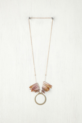Hoop Disc and Side Stones Pendant in pendants-2