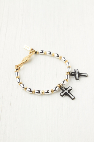 Cross Drop Bracelet