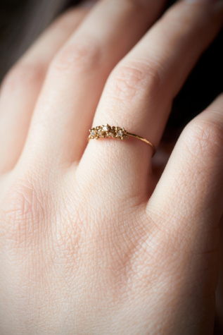 Diamond Cluster Ring