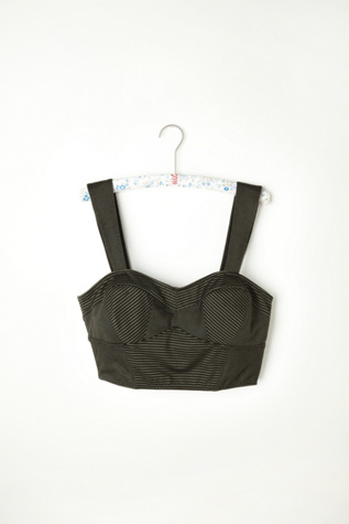 All Mixed Stripe Crop Bra in intimates-bras-cropped