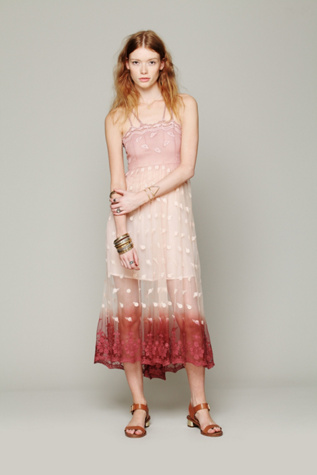 Tralala Embroidered Mesh Maxi