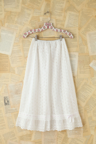 Free People Vintage Cotton Eyelet Skirt in vintage-skirts