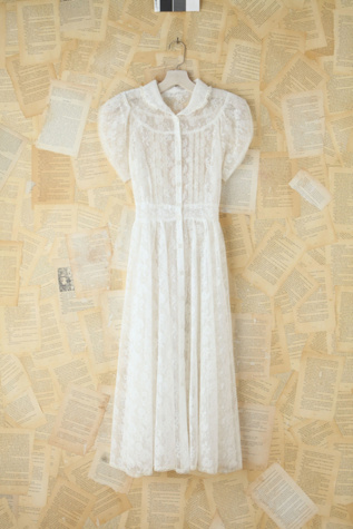 Vintage White Lace Dress