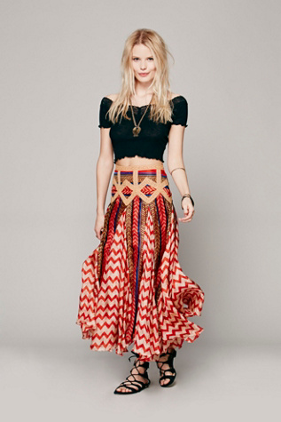 Maracana Silk Skirt