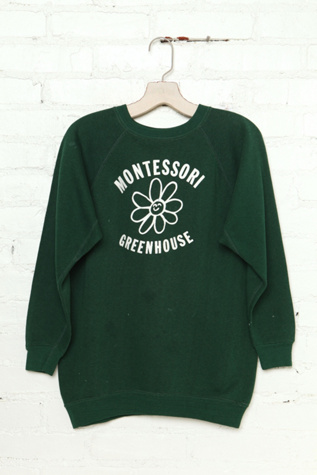 Free People Vintage Montessori Greenhouse Sweatshirt in Vintage-Tops
