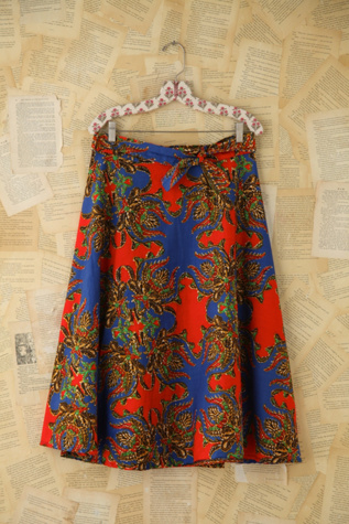 Free People Vintage Floral Printed Wrap Skirt in vintage-skirts