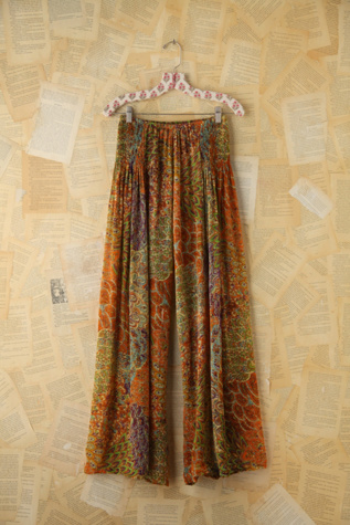 Free People Vintage Printed Wideleg Pants in vintage-skirts