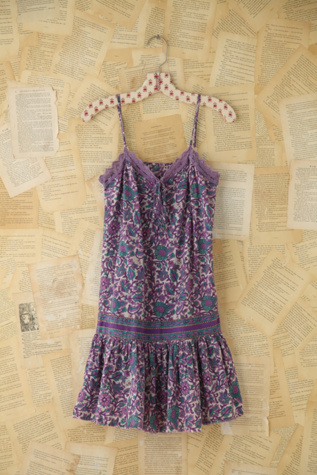 Vintage Floral Print Tank Dress in Vintage-Loves-dresses