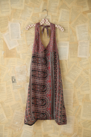 Free People Vintage Printed Halter Dress in Vintage-Dresses
