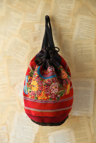 Free People Vintage Colorful Embroidered Backpack in vintage-handbags