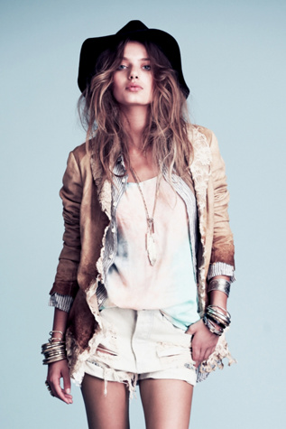 Suede and Lace Jacket in jackets-2