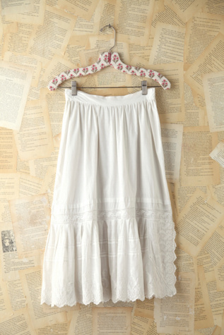 Free People Vintage Embroidered Midi Skirt in vintage-skirts