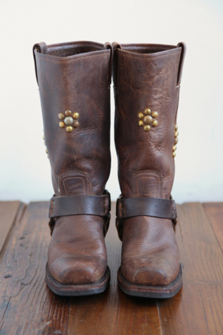 Vintage Studded Leather Frye Boots
