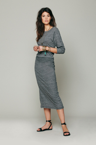 Recycled Jersey Lounge Dress in clothes-dresses-maxi