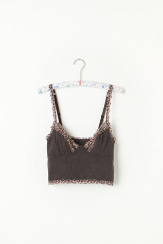 Leopard Trim Crop Bra in intimates-all-intimates