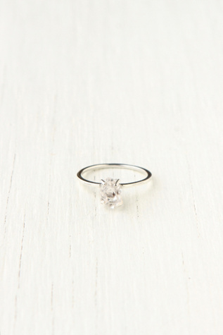 Herkimer Diamond Solitaire in accessories-the-jewelry-box-rings