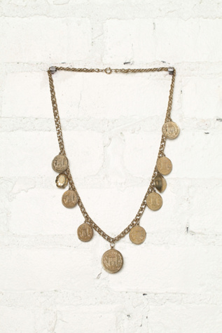 Free People Vintage Coin Necklace in Vintage-Jewelry