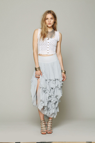 Free People 5 Layer Maxi Skirt in skirts