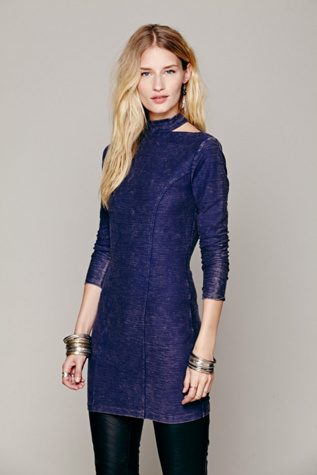 Free People High Neck Bodycon Tunic