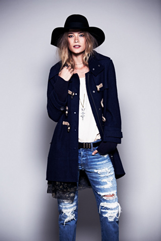 Free People Wooly Toggle Coat in Coats