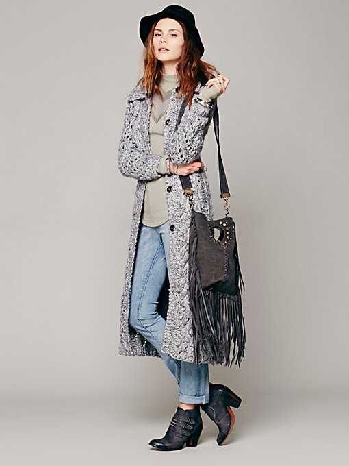 Free People Connections Maxi Cardigan