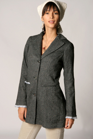 Charcoal Herringbone
