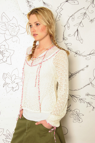 Daisy Pointelle Flouncy Tunic