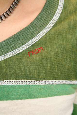 Green/White Stripe