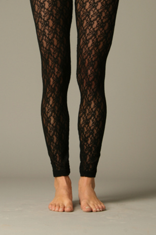 Lace Footless Tights