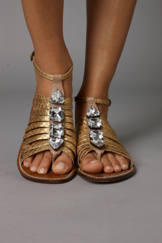 Gold Crystal Sandal