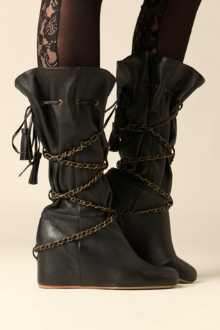 Bobbie Chain Wedge Boot