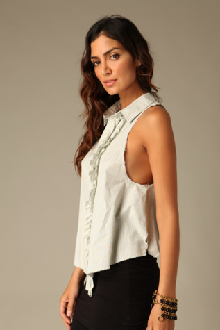 Sage/white Stripe